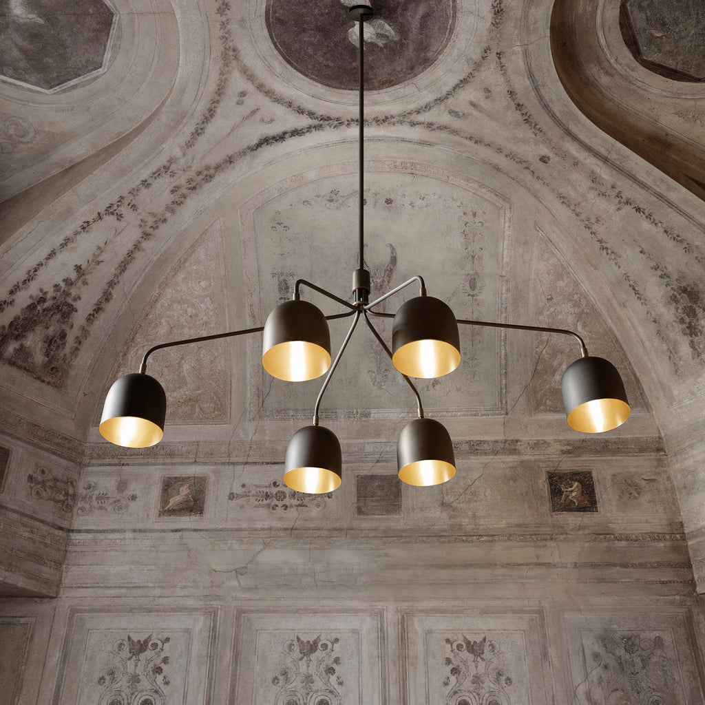 howard-chandelier-anzaz-Black & Ceramic Lampshade-3