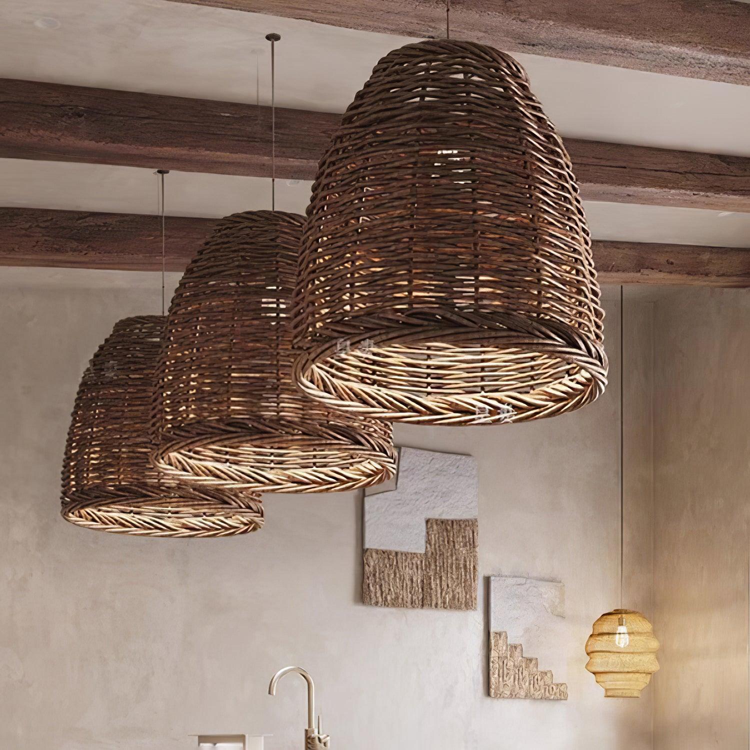 hues-wicker-pendant-lamp-anzaz-Dark nature rattan & Black-2