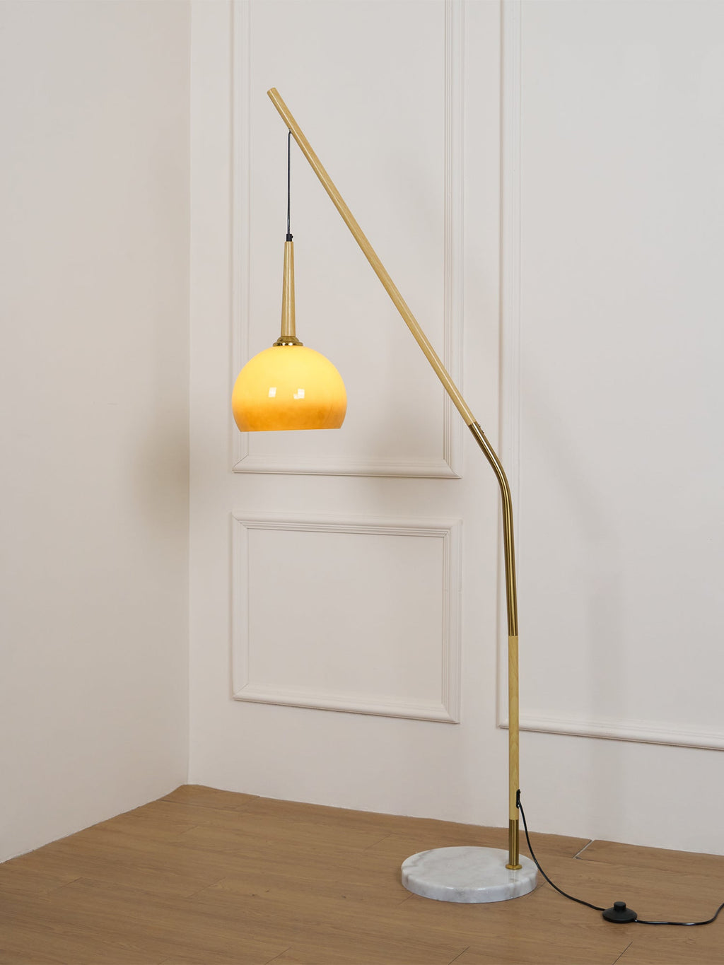hulusi-hanging-floor-lamp-anzaz-Walnut wood color & Orange glass-7
