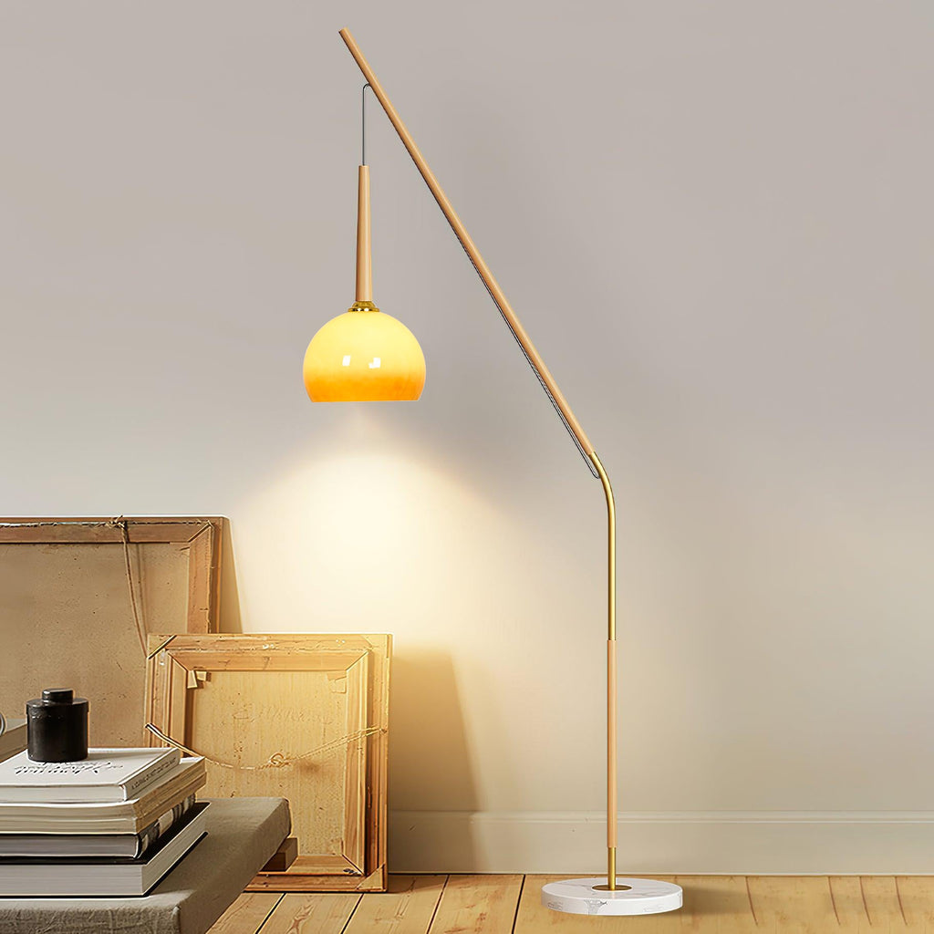 hulusi-hanging-floor-lamp-anzaz-Nature wood color & Orange glass-2