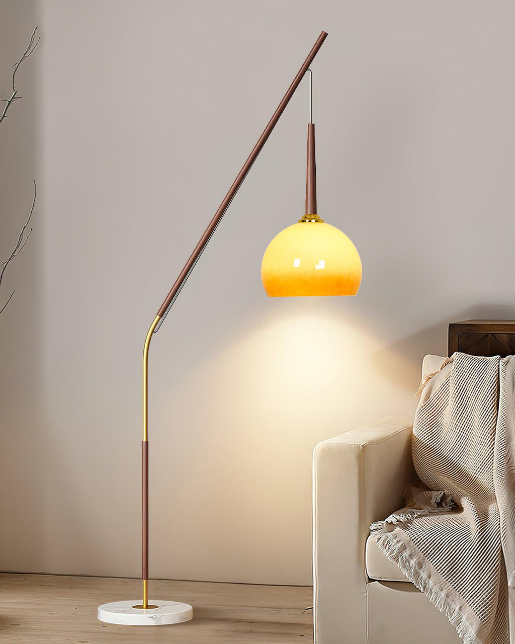 hulusi-hanging-floor-lamp-anzaz-Walnut wood color & Orange glass-6