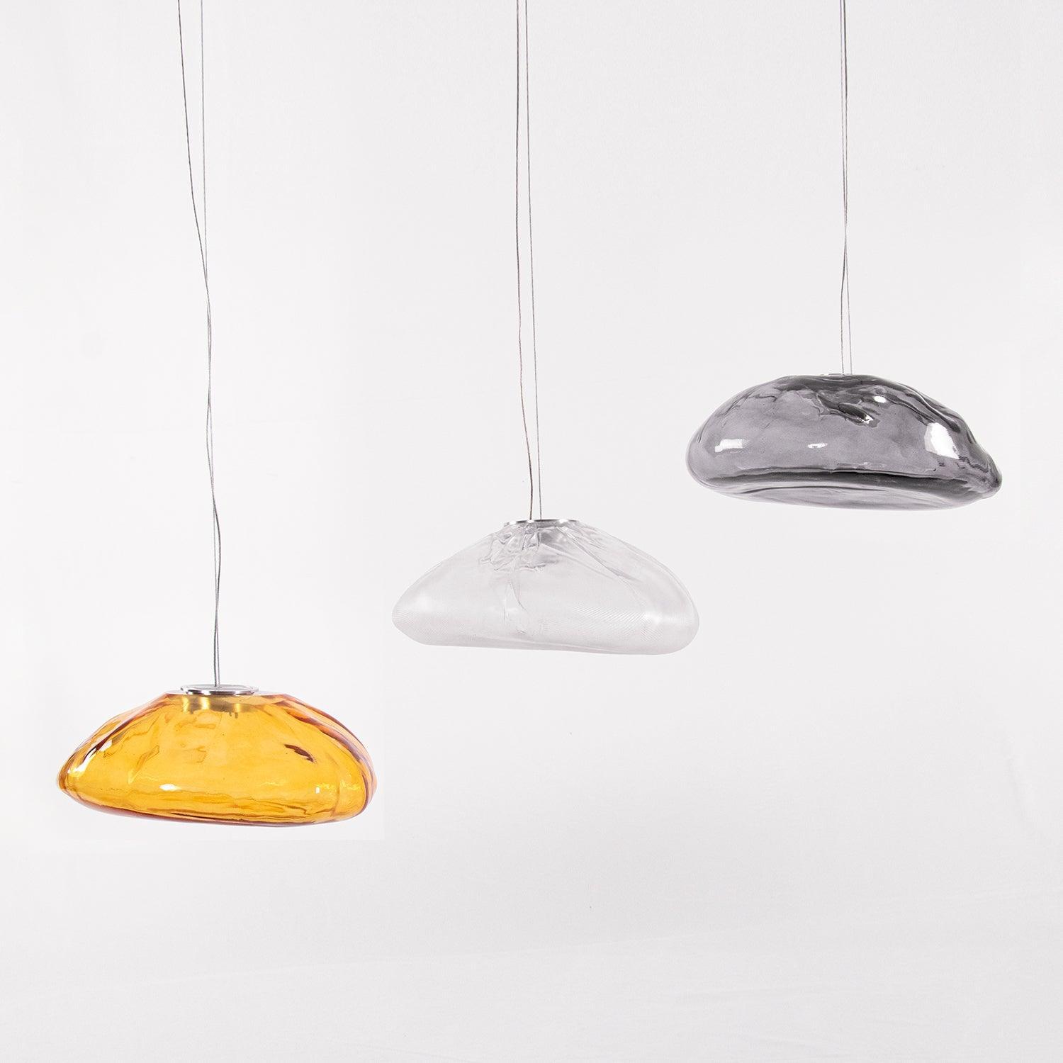 blown-glass-mesh-pendant-light-anzaz-Transparent glass-5