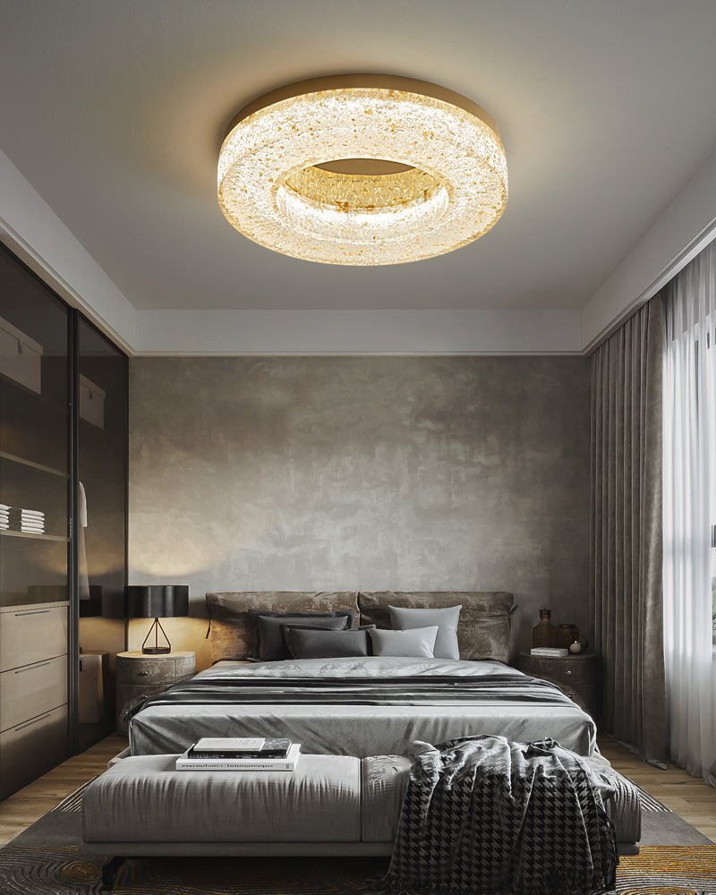 ice-crack-circle-ceiling-lamp-anzaz-Brass & Clear-5