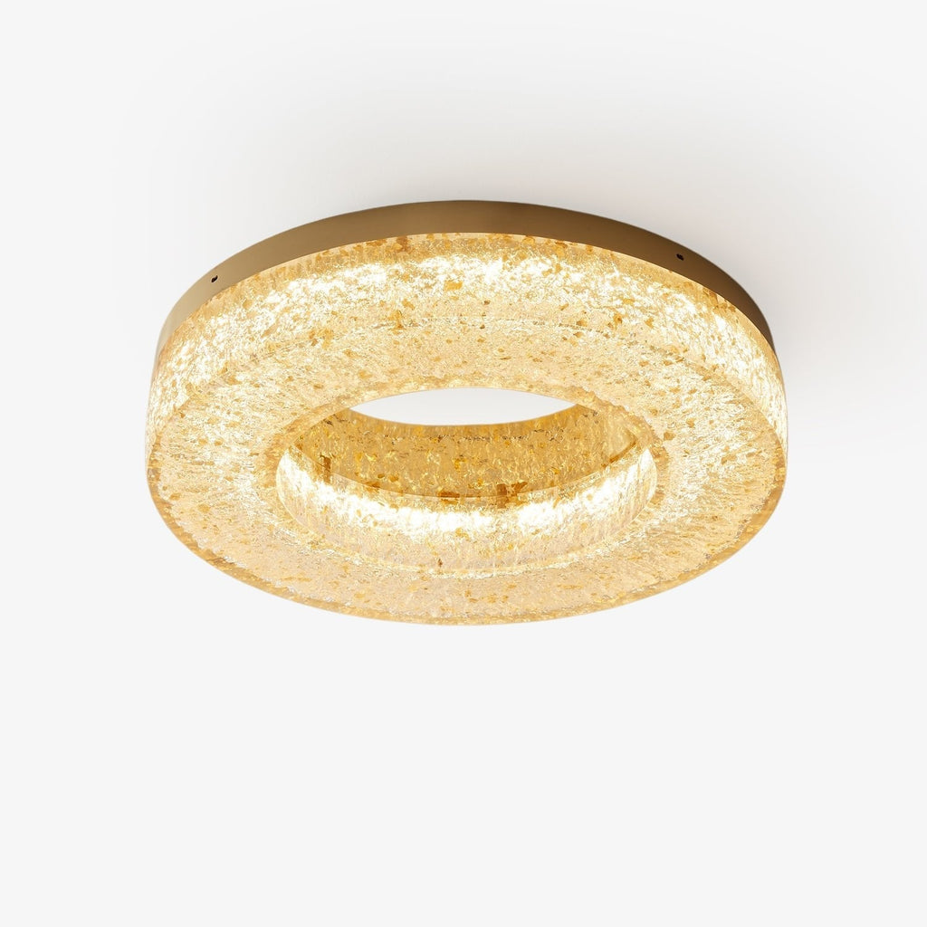 ice-crack-circle-ceiling-lamp-anzaz-Brass & Clear-1