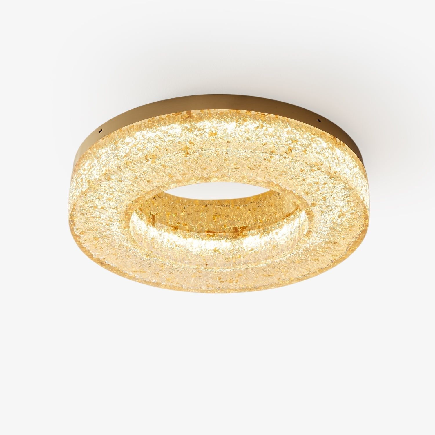 ice-crack-circle-ceiling-lamp-anzaz-Brass & Clear-1