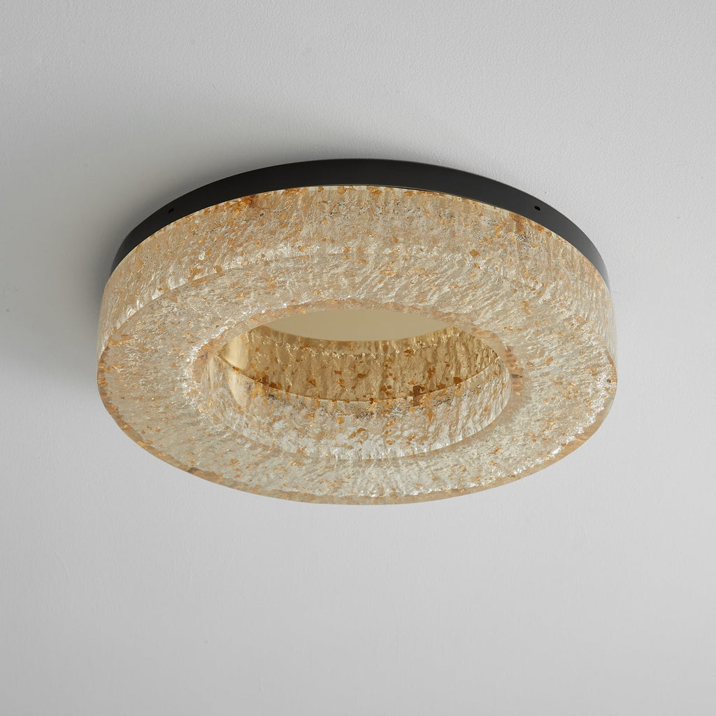 ice-crack-circle-ceiling-lamp-anzaz-Brass & Clear with Gold foil-10