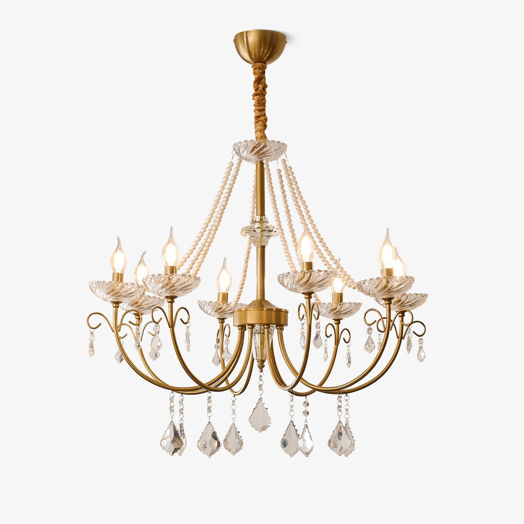 imperial-pearl-crystal-chandelier-anzaz-Gold & Clear-1