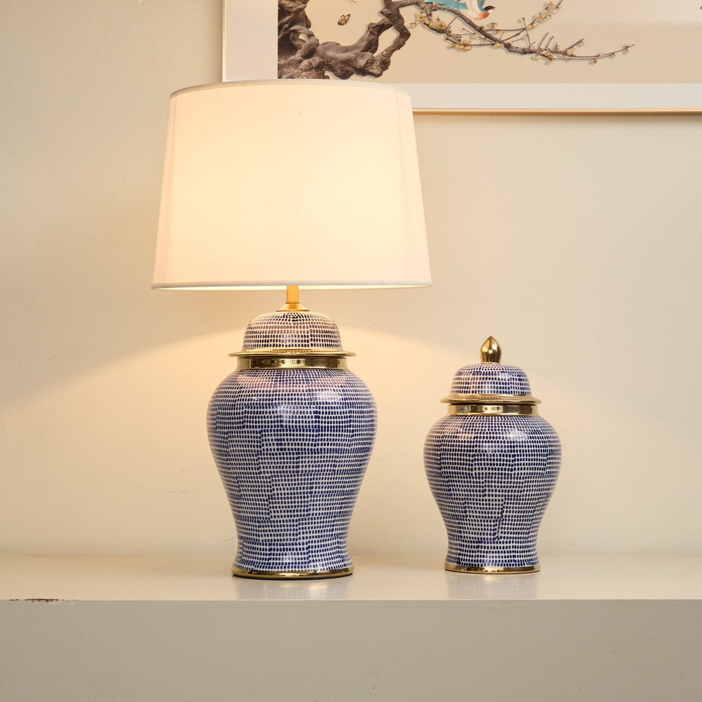 indigo-dot-patterned-ceramic-table-lamp-anzaz-Blue & White-2