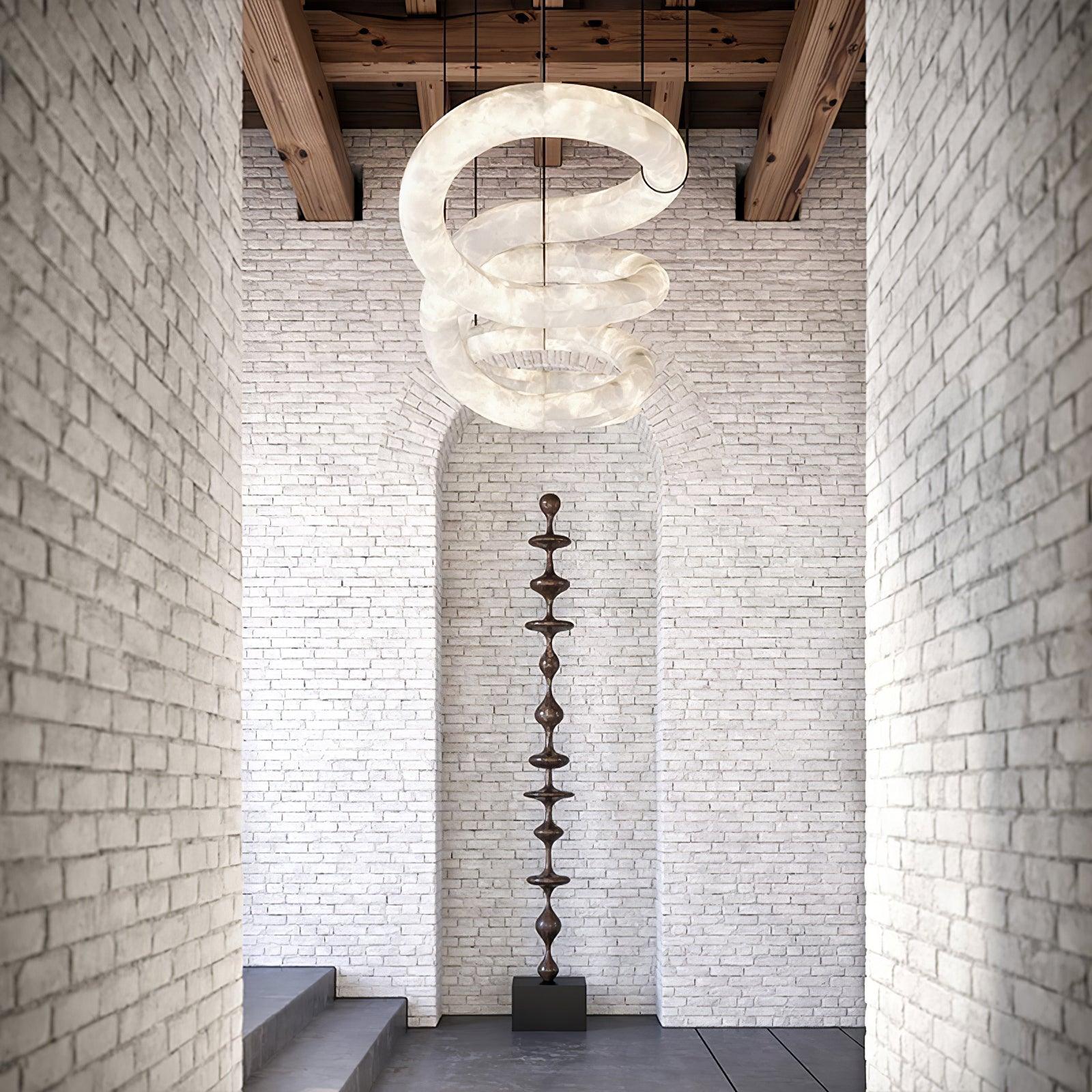 streamlined-pendant-lamp-anzaz-Brass & White Alabaster-11