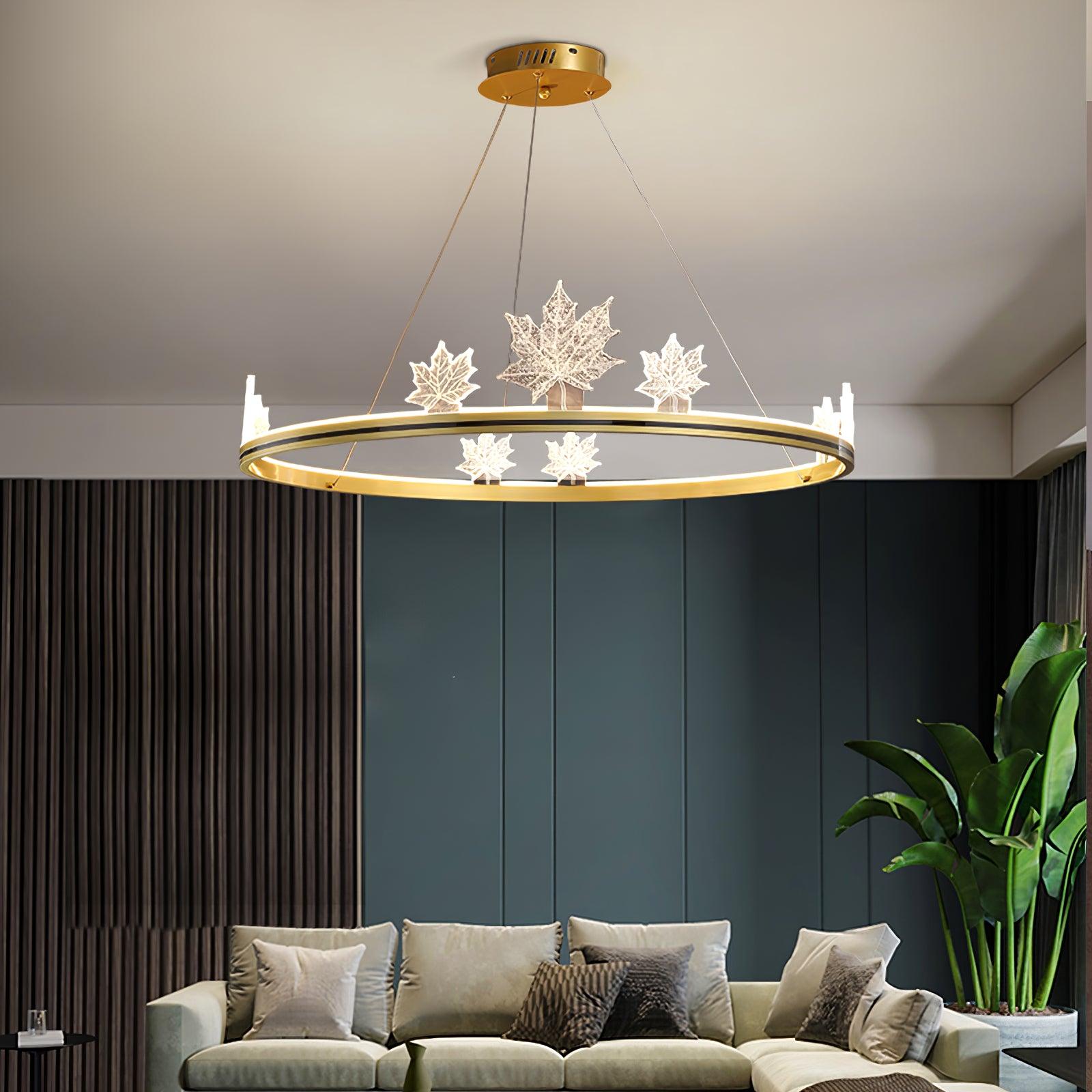 ion-leaf-chandelier-anzaz-Gold-2