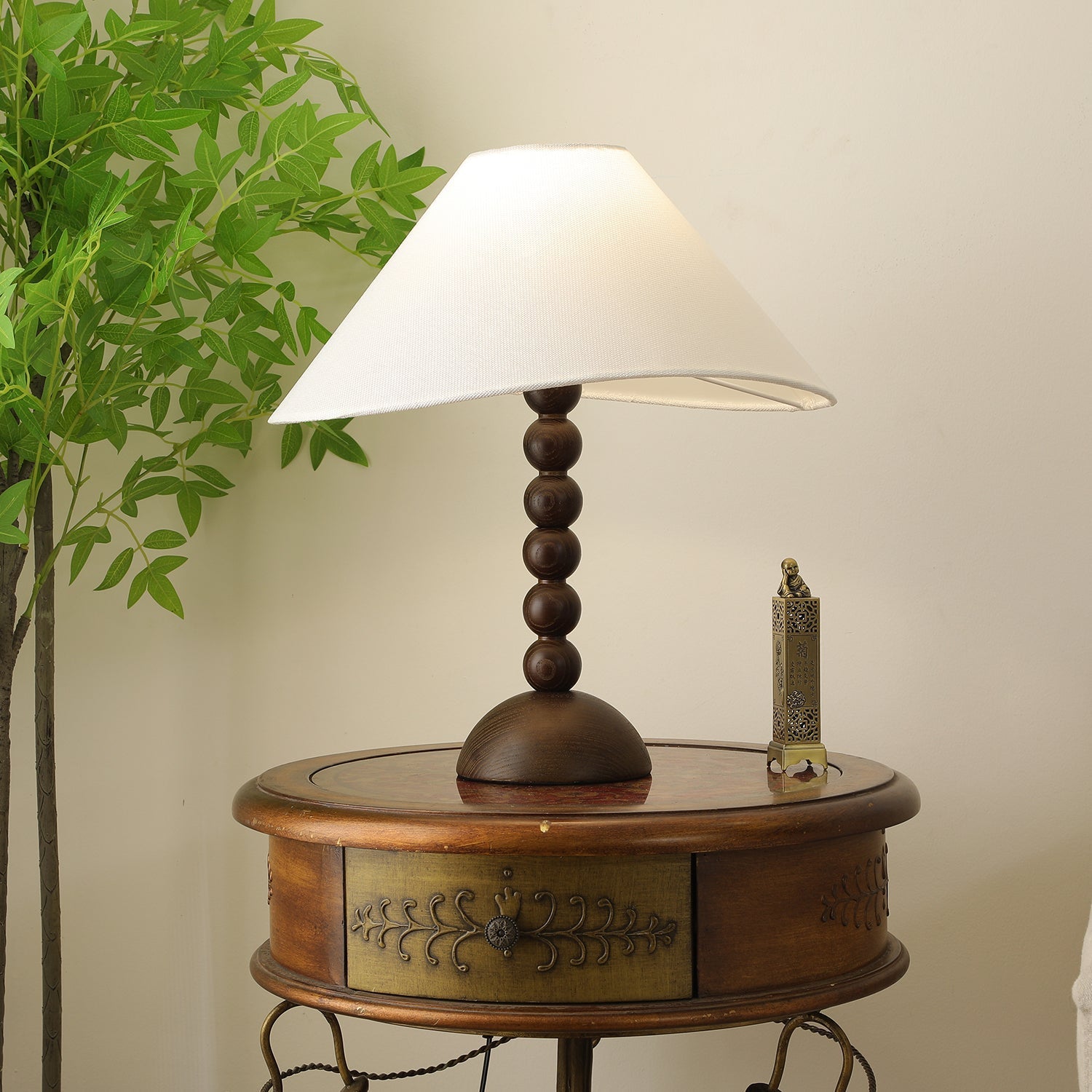 isabella-grace-table-lamp-anzaz-Walnut Color+White & Model A-2