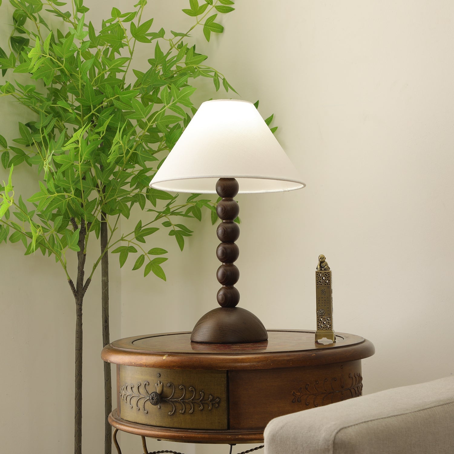 isabella-grace-table-lamp-anzaz-Walnut Color+White & Model B-5