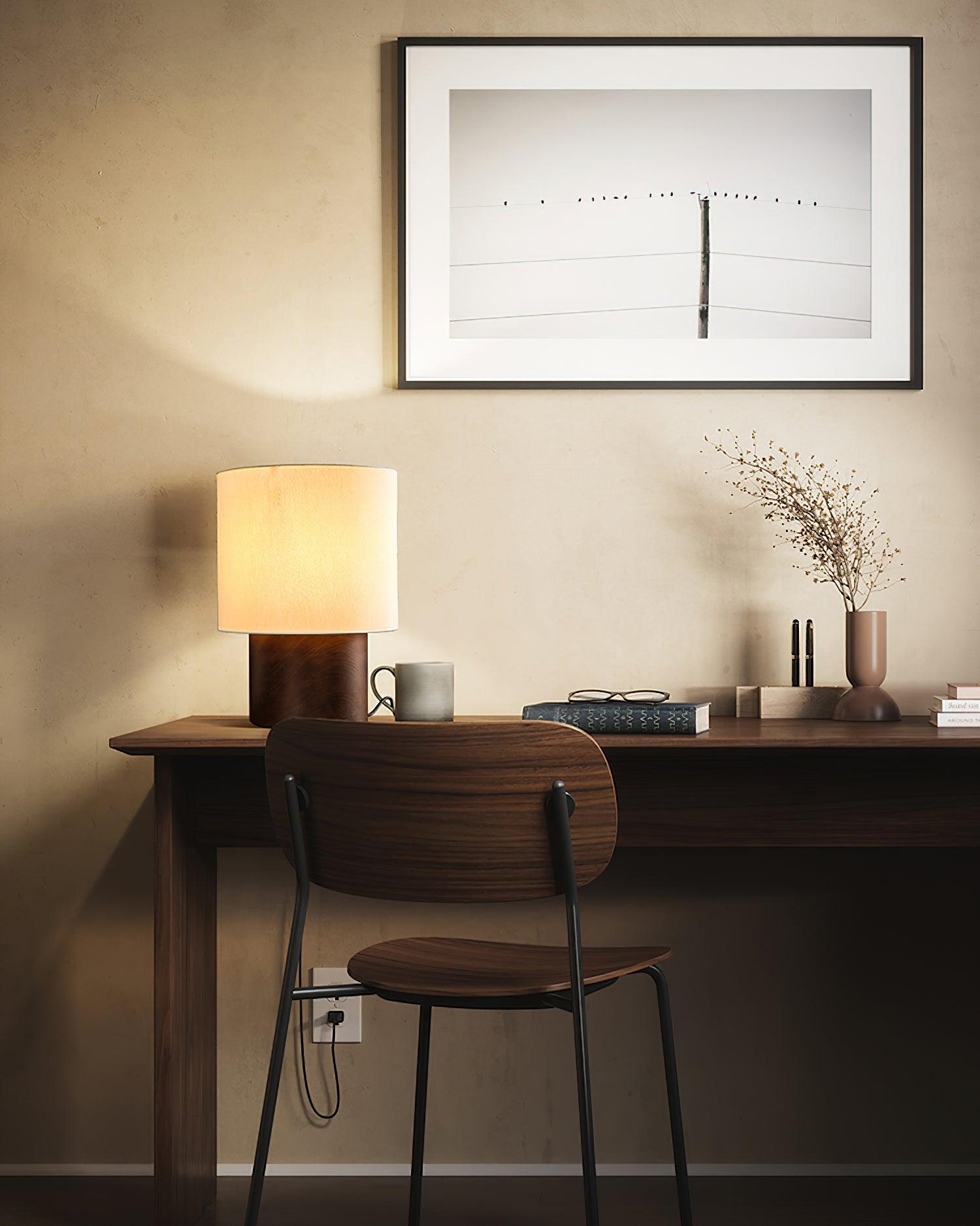 japanese-wabi-sabi-table-lamp-anzaz-Black & Black Lampshade-11