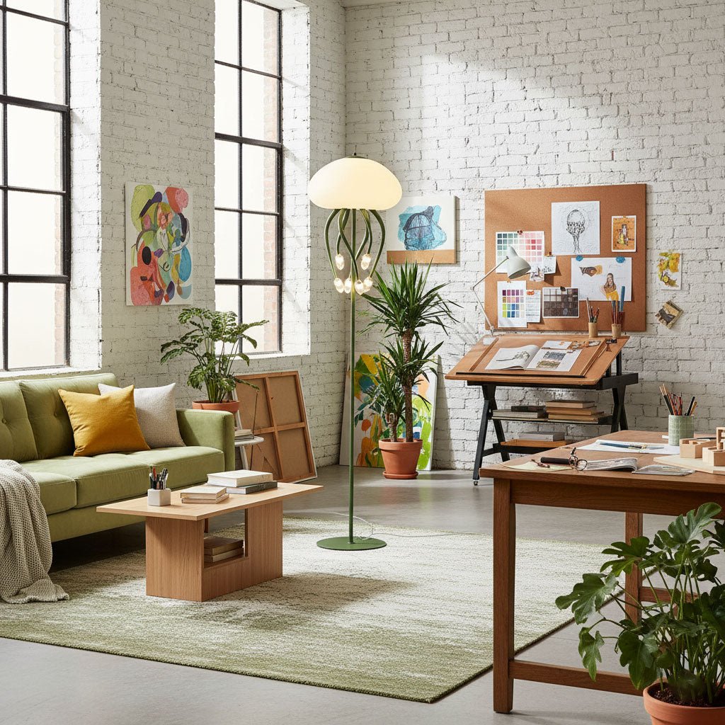 jellyfish-floor-lamp-anzaz-Beige & Warm Light-3