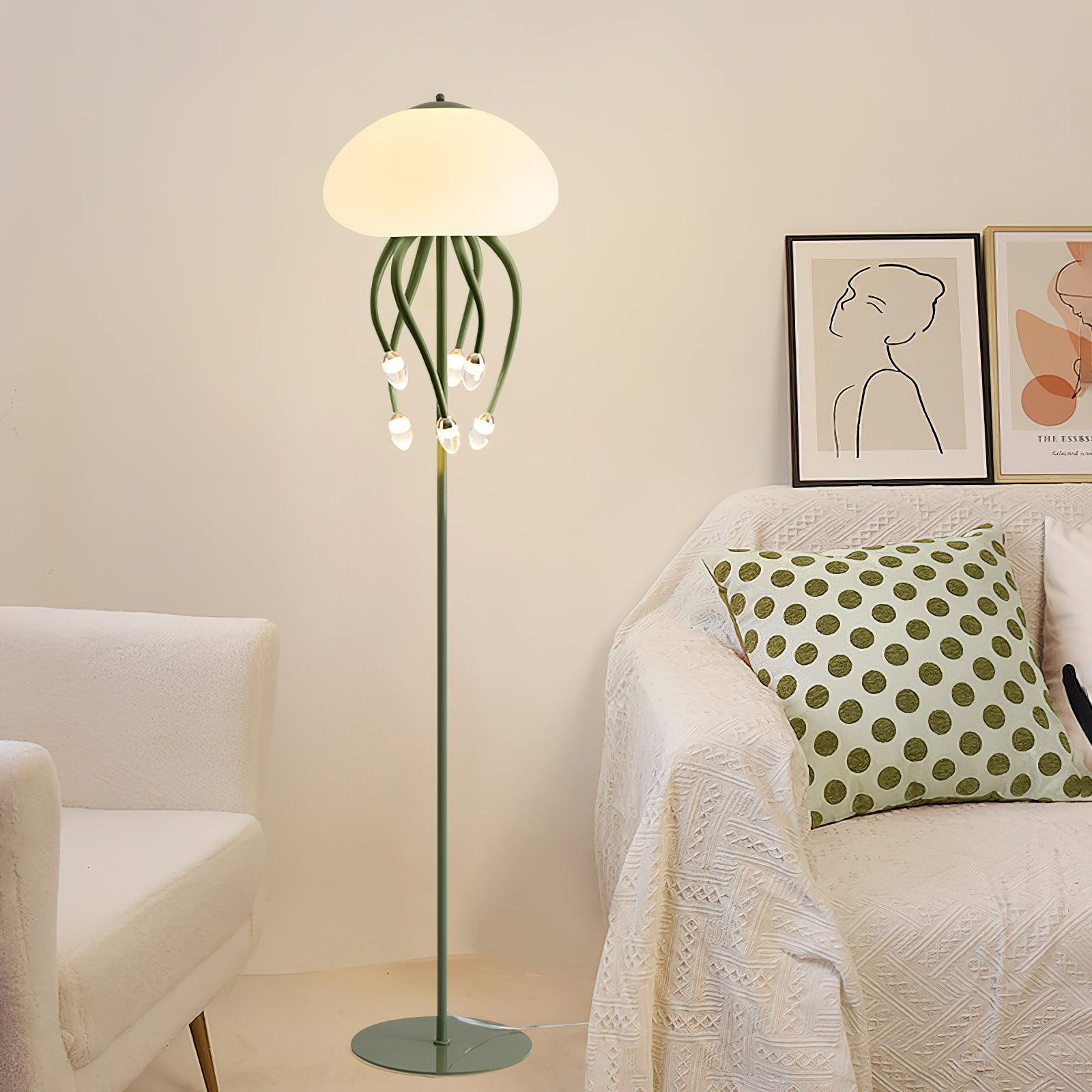 jellyfish-floor-lamp-anzaz-Beige & Warm Light-2
