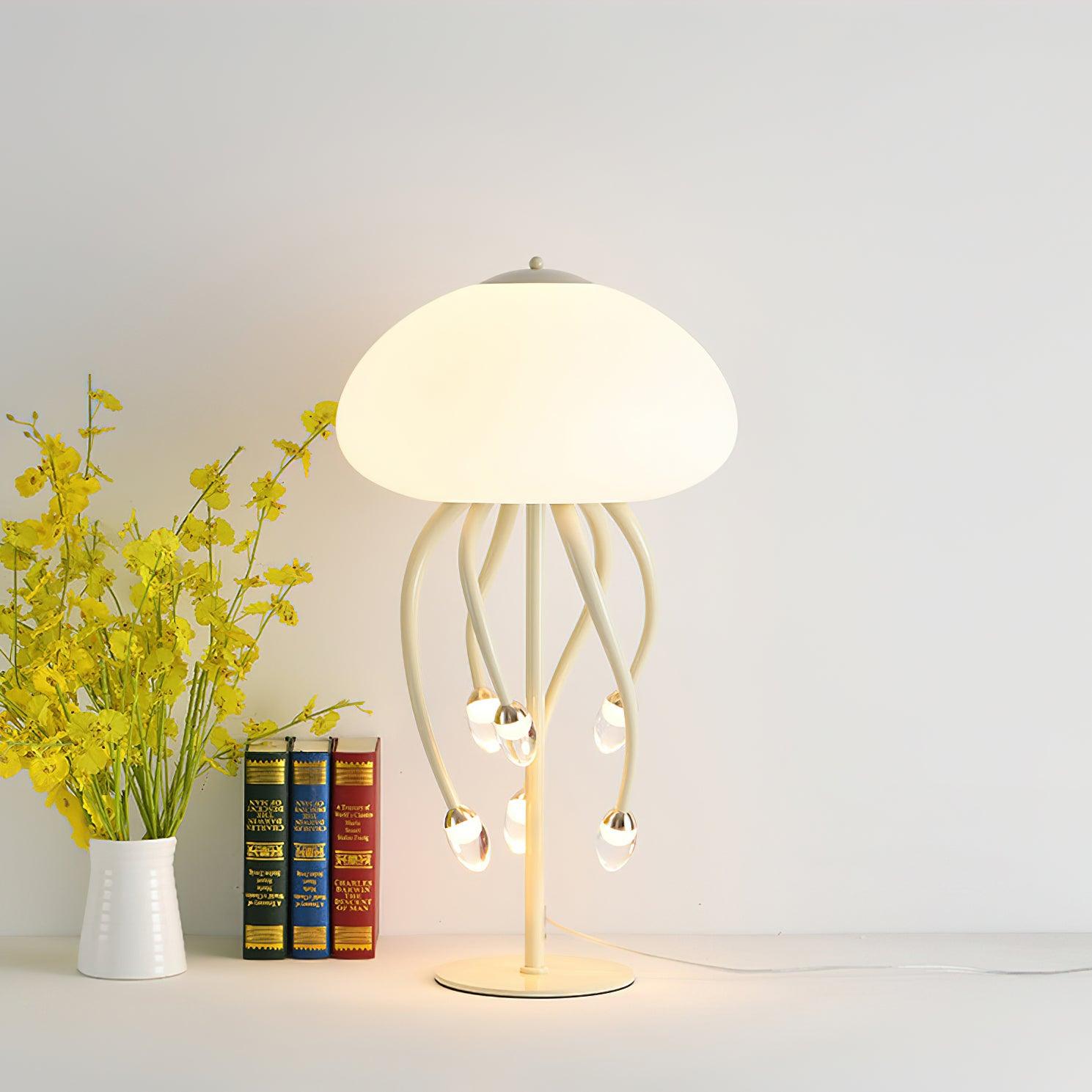 jellyfish-table-lamp-anzaz-Beige & Cool Light-5