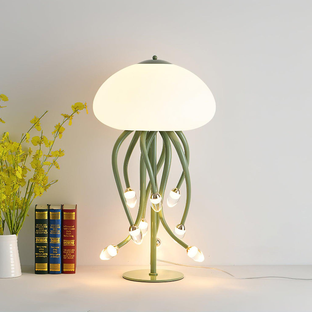 jellyfish-table-lamp-anzaz-Beige & Warm Light-2