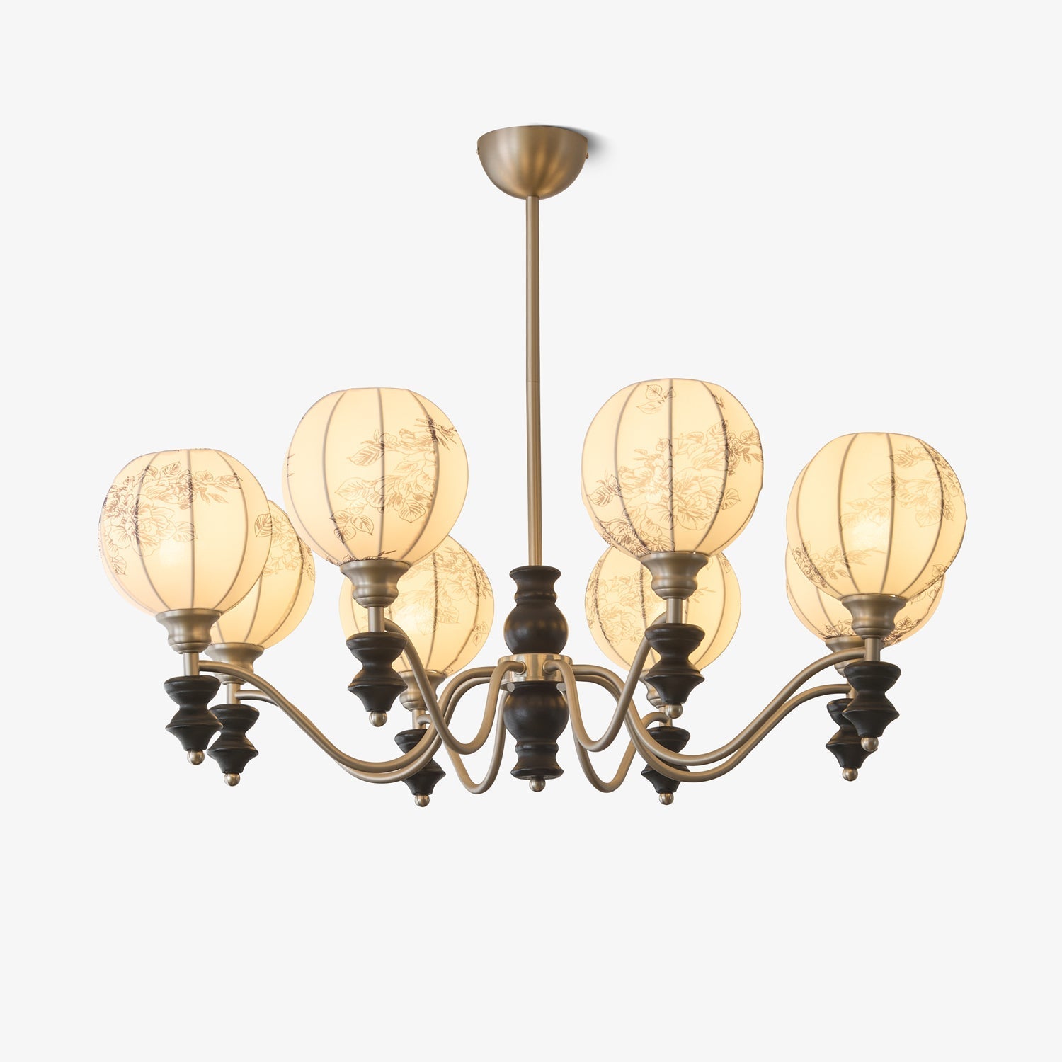 juliette-chandelier-anzaz-Black & Nickel & White-1