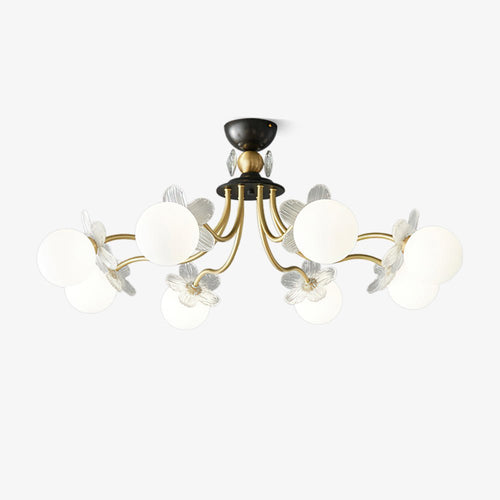 blossom-flower-glass-chandelier-anzaz-Brass & White-1