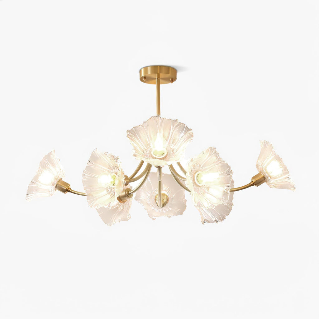kalin-flower-glass-chandelier-anzaz-Brass & Clear-1