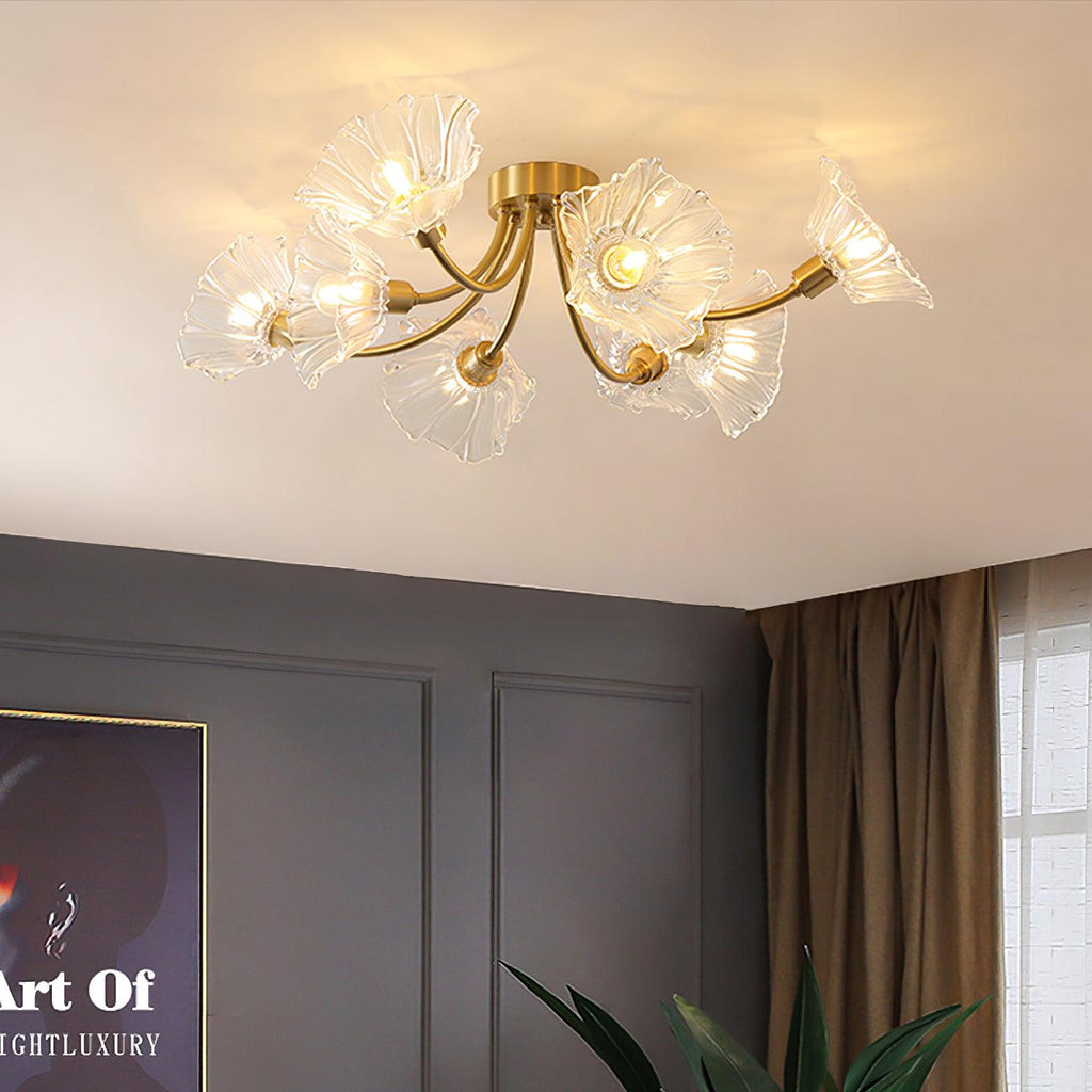 kalin-flower-glass-ceiling-lamp-anzaz-Brass & Clear-2