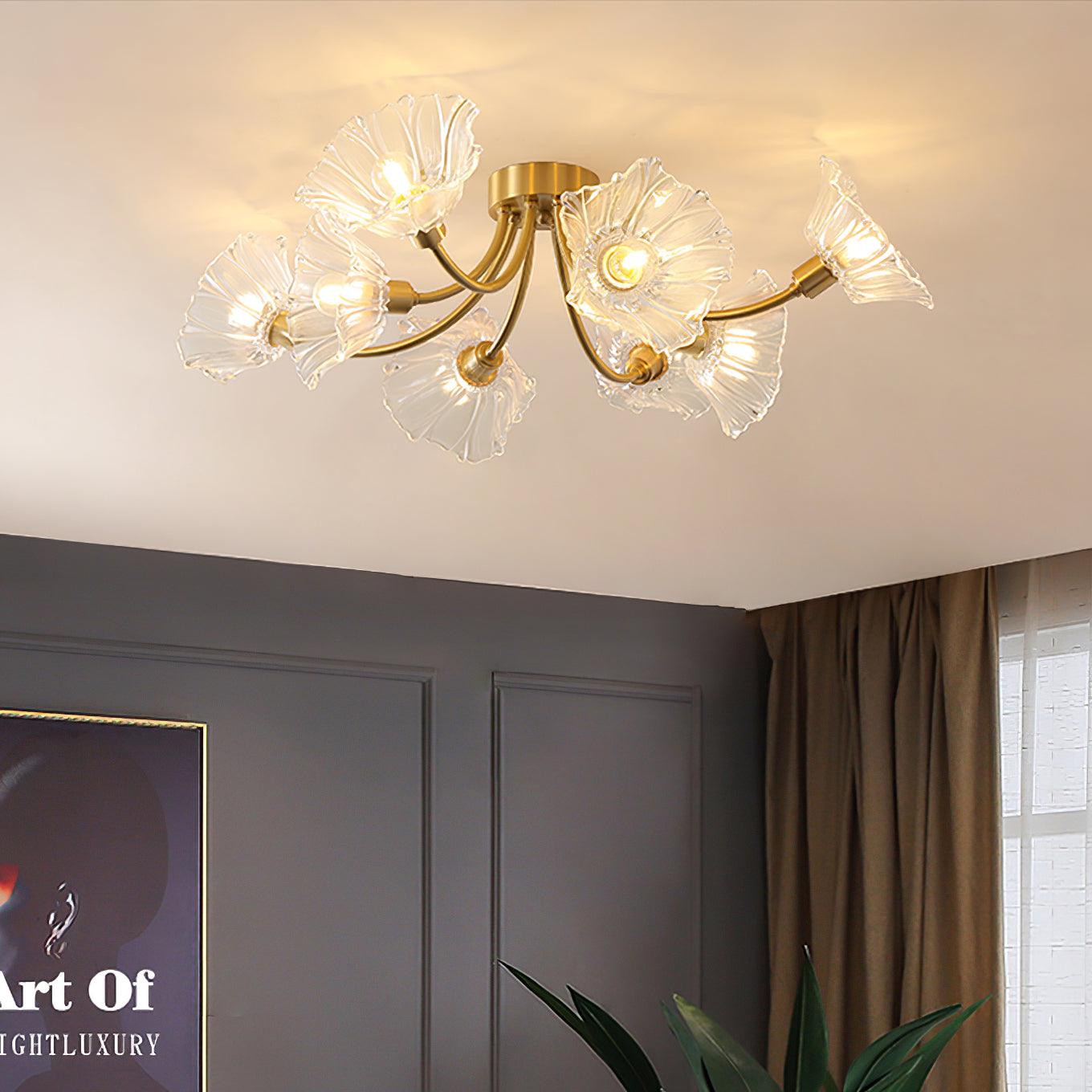 kalin-flower-glass-ceiling-lamp-anzaz-Brass & Clear-2