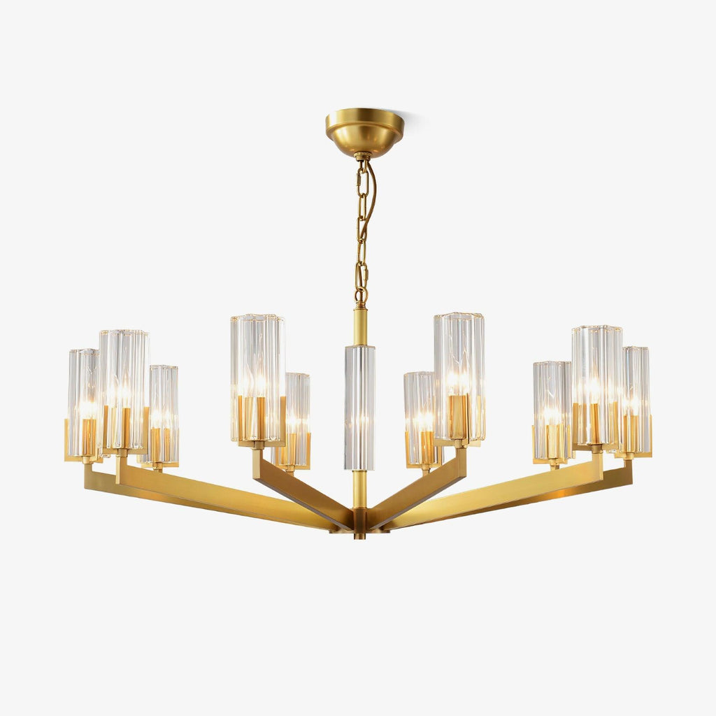 kayla-brass-chandelier-anzaz-Brass & Clear-1