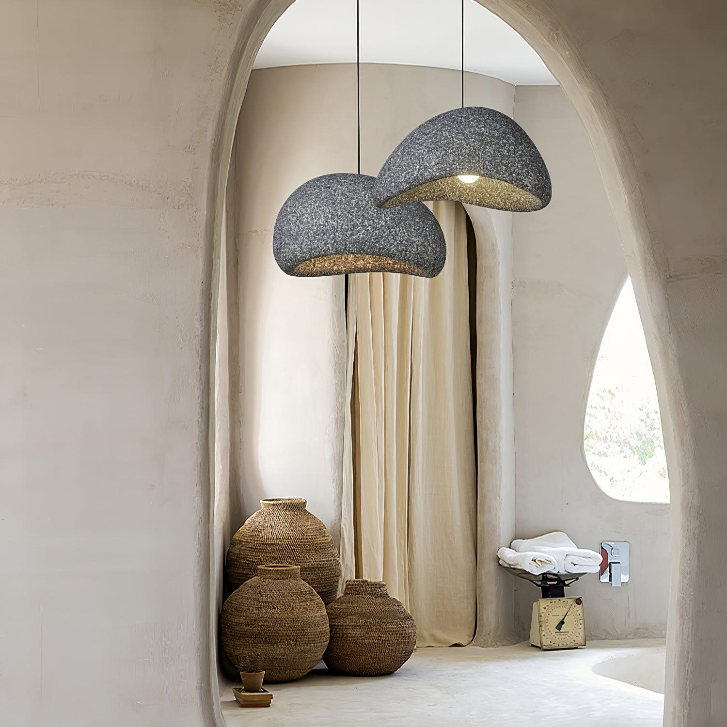 khmara-halia-speckled-pendant-lamp-anzaz-∅ 15.7″ x H 9.8″ / Dia 40cm x H 25cm-6