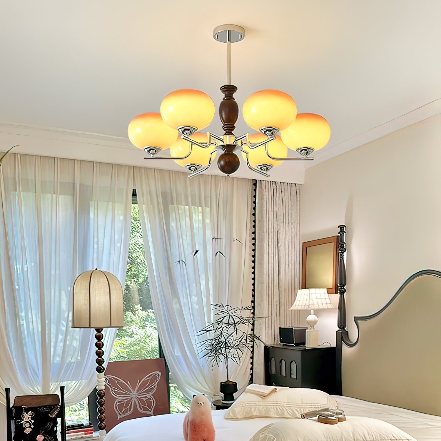 hkingsley-chandelier-anzaz-Walnut Color & Gold & Chrome-2
