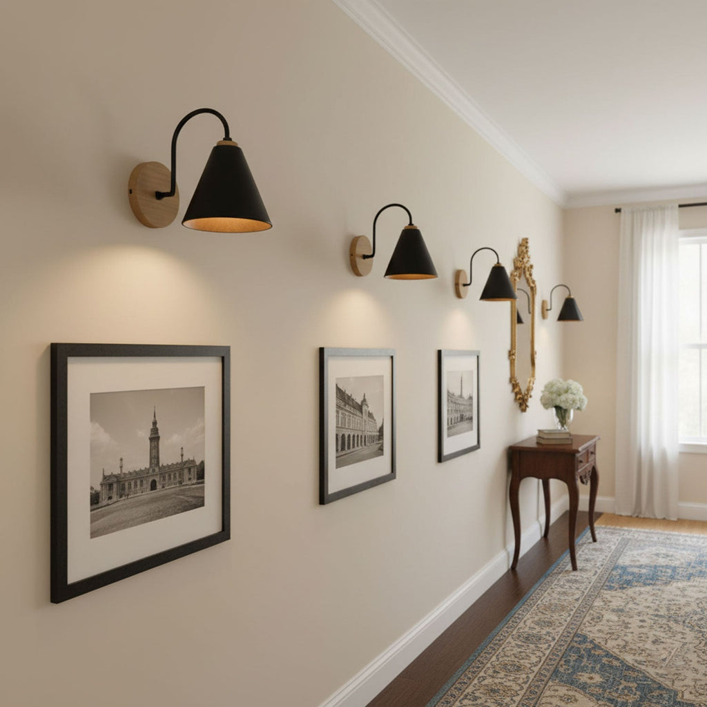 kona-nordic-wall-lamp-anzaz-Wooden ＆ Black-2