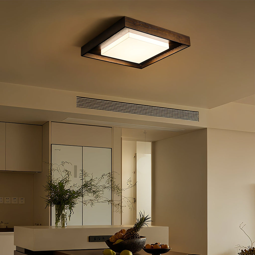 kurin-wood-frame-ceiling-light-anzaz-Walnut Color & White-2