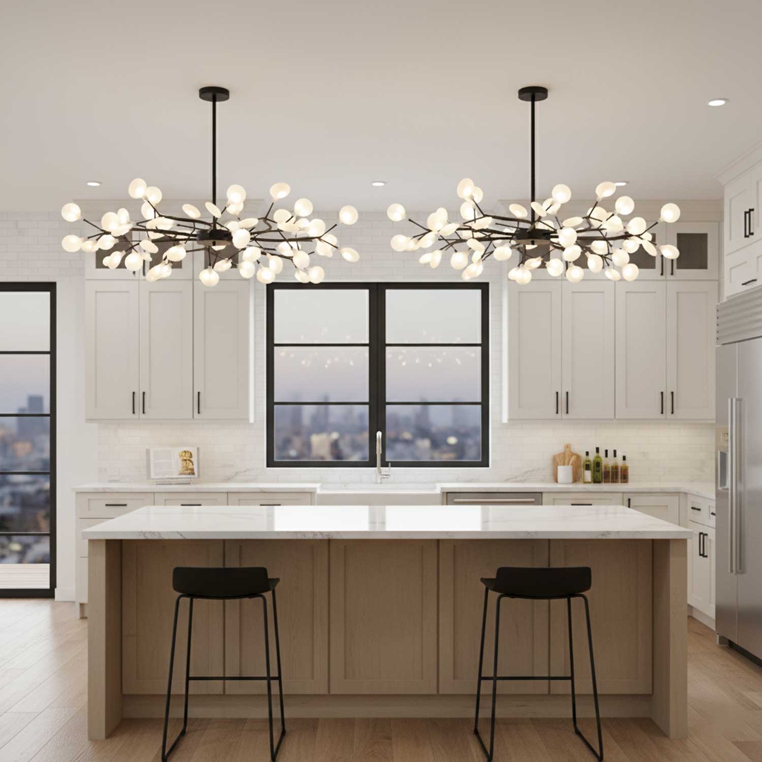 led-firefly-sputnik-chandelier-anzaz-Gold & White-6