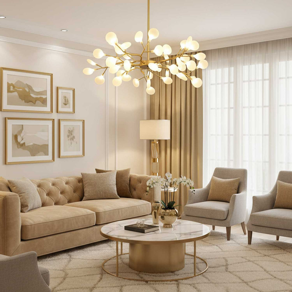 led-firefly-sputnik-chandelier-anzaz-Gold & White-2