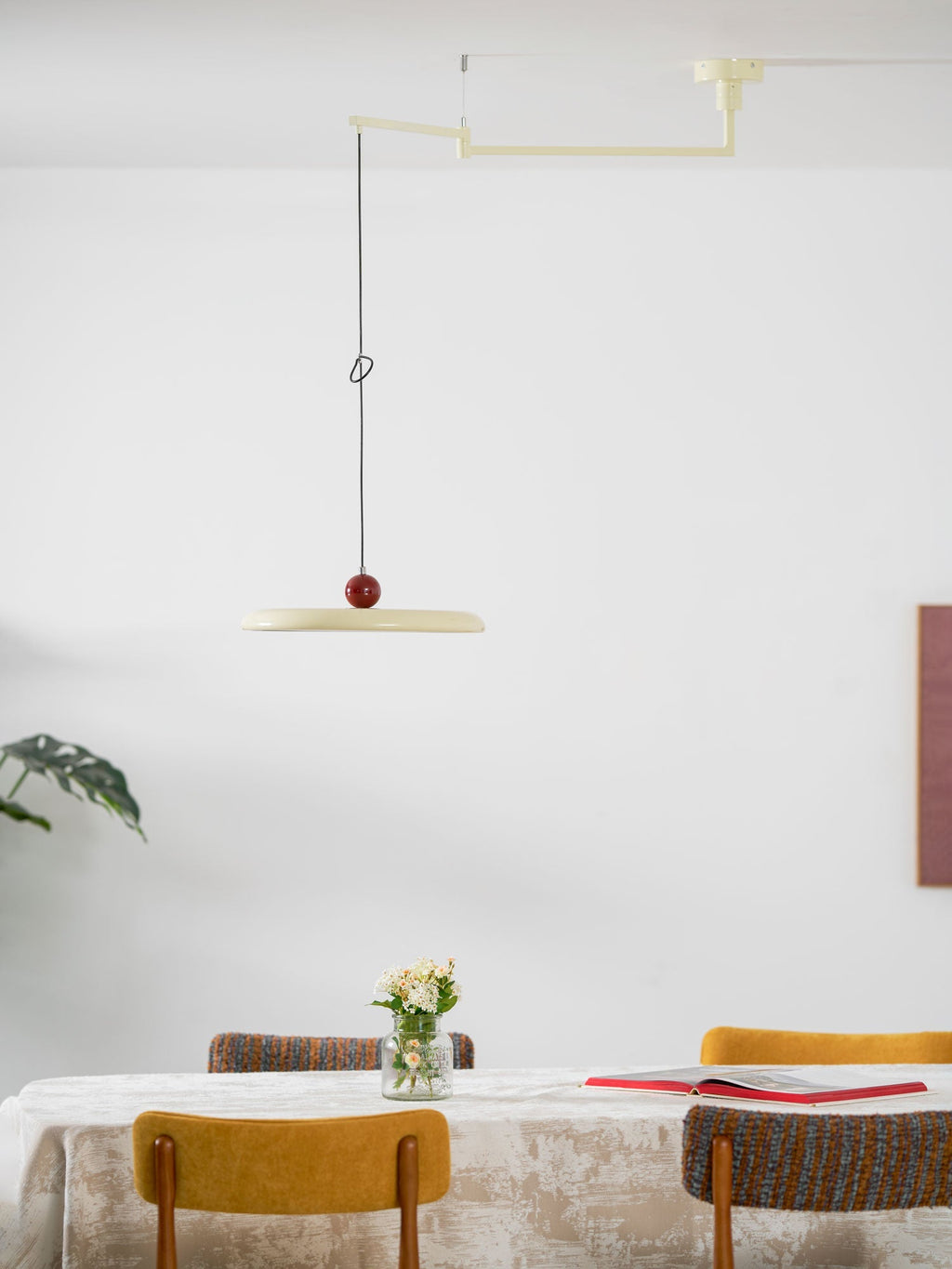 lola-swing-arm-pendant-lamp-anzaz-Red & Beige-18