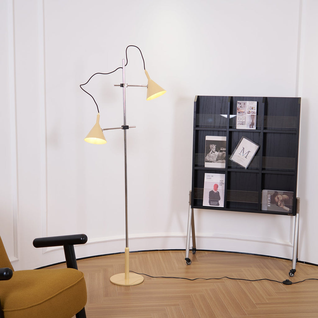 laiton-floor-lamp-anzaz-Chrome＆Beige-4
