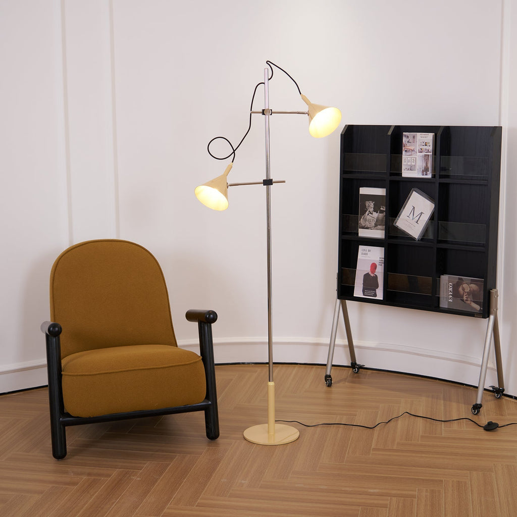 laiton-floor-lamp-anzaz-Chrome＆Beige-3