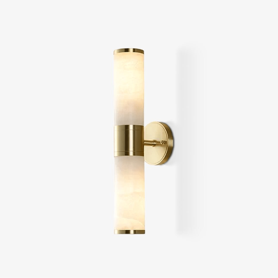 lampatron-alabaster-wall-lamp-anzaz-Gold & White-1
