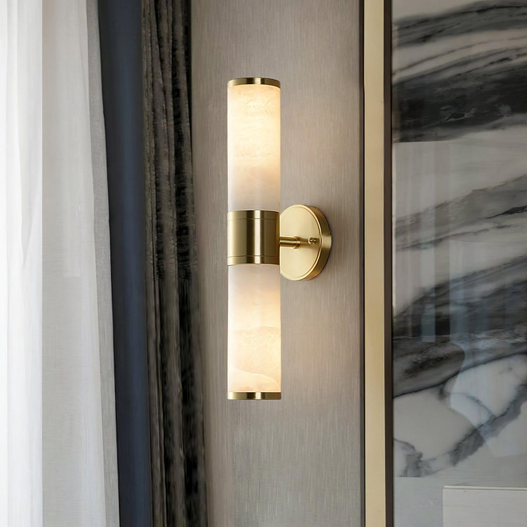 lampatron-alabaster-wall-lamp-anzaz-Gold & White-2