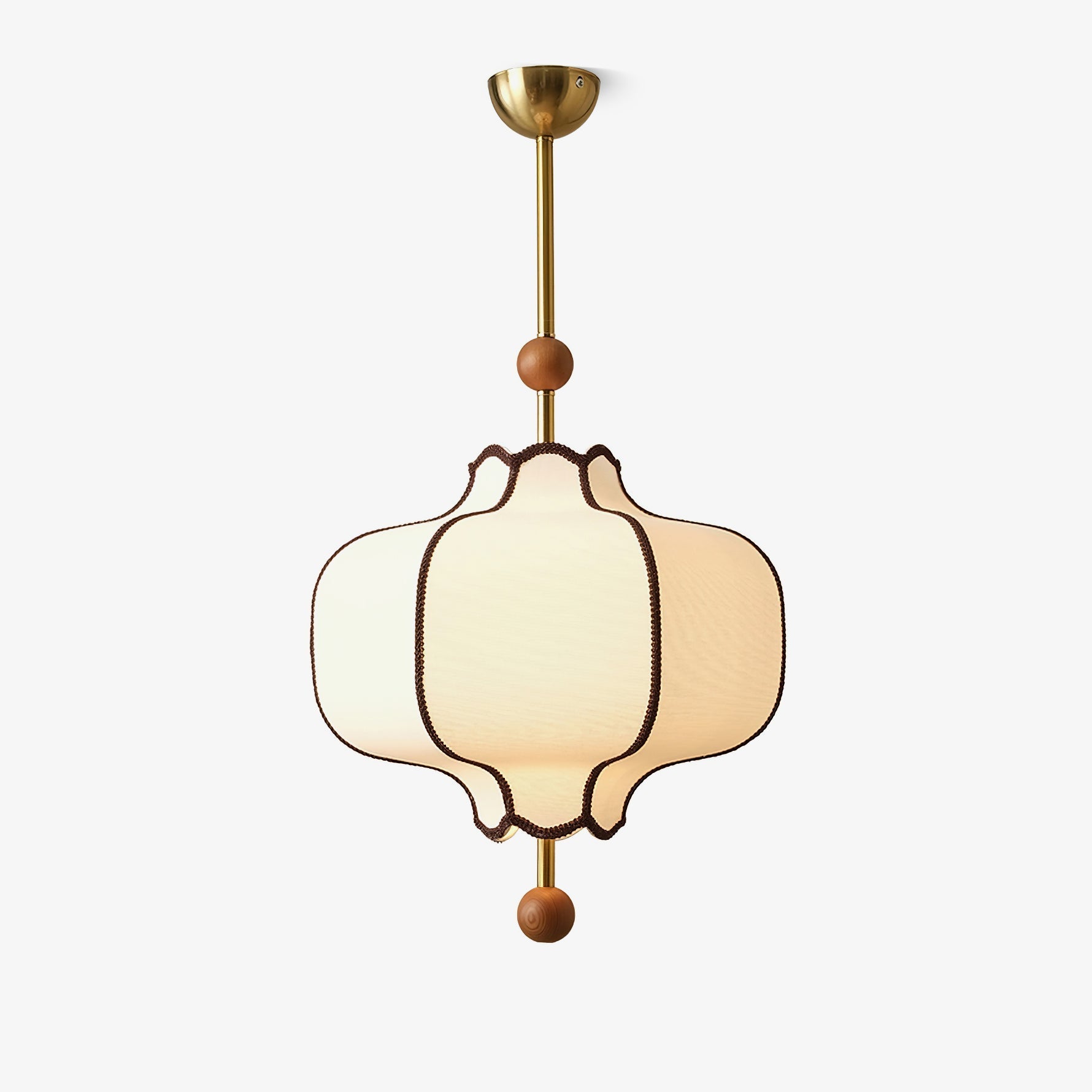 lantern-fabric-pendant-light-anzaz-Gold & White-1