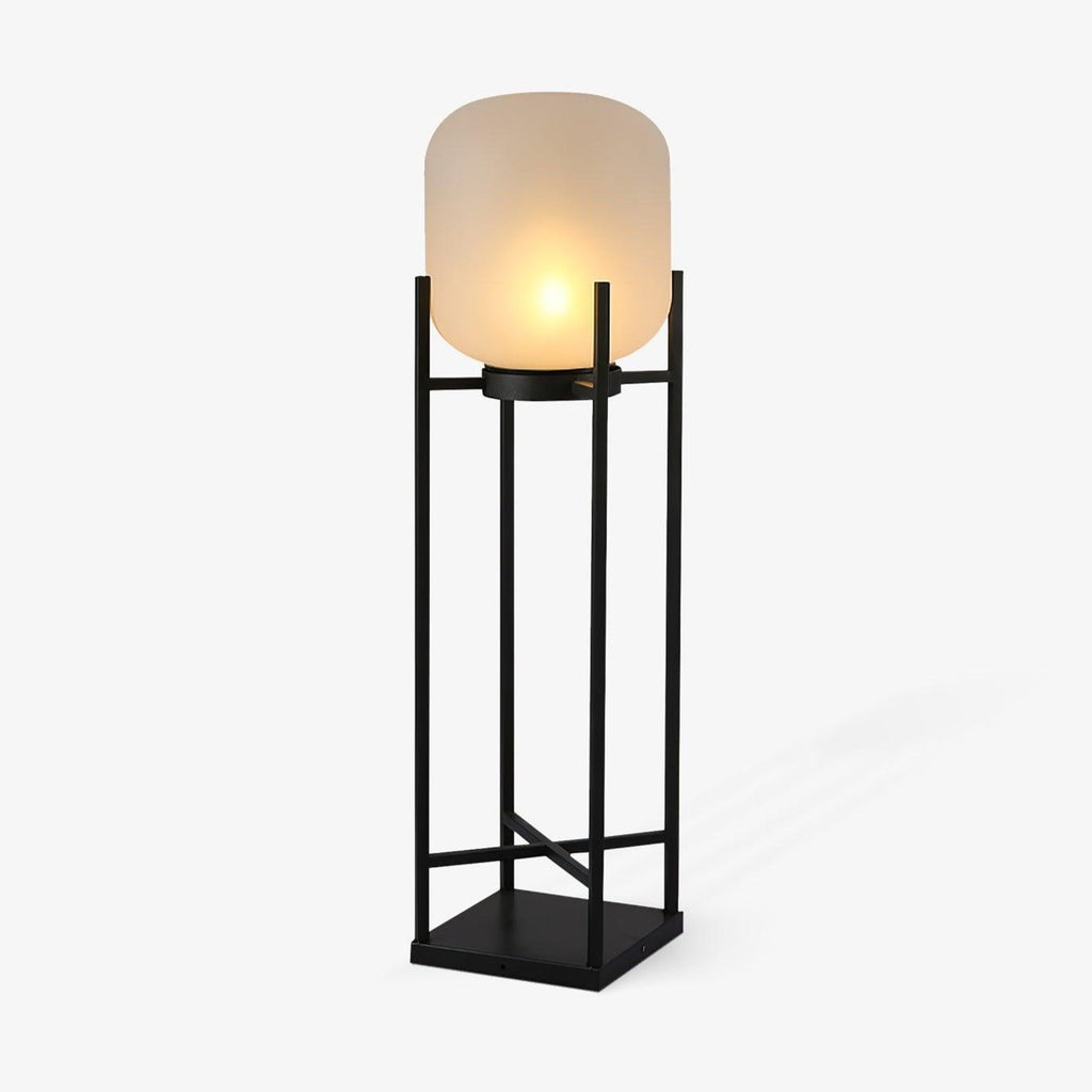 lantern-floor-lamp-anzaz-Black & Frosted white-1