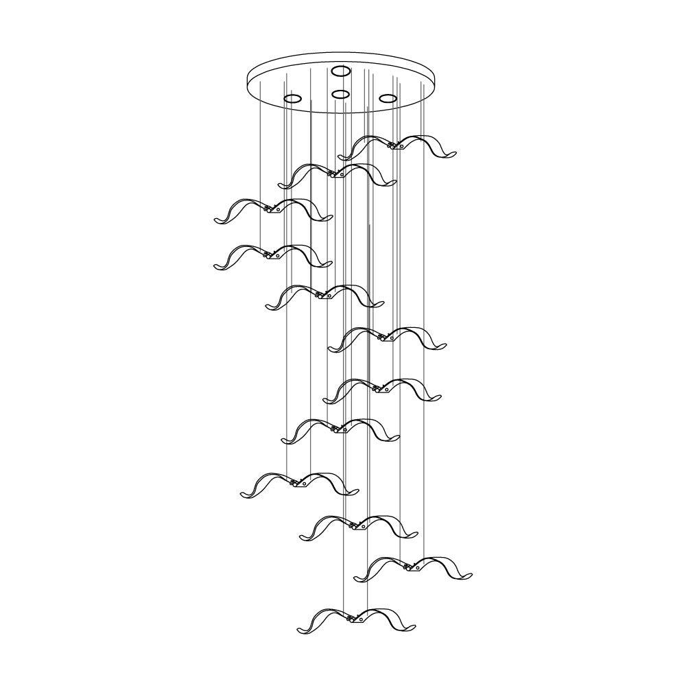 large-seagull-chandelier-anzaz-L 15″ / L 38cm-36