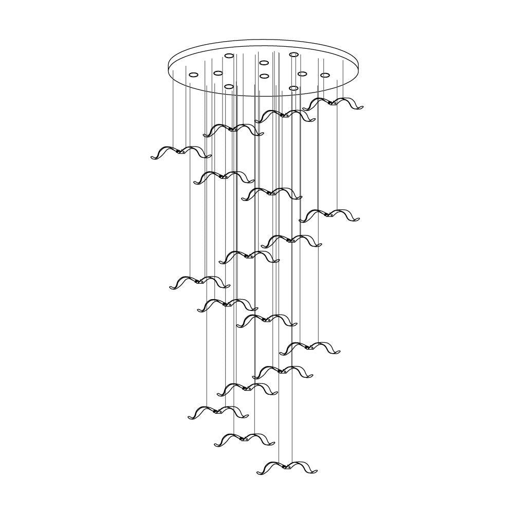 large-seagull-chandelier-anzaz-L 11.8″ / L 30cm-38