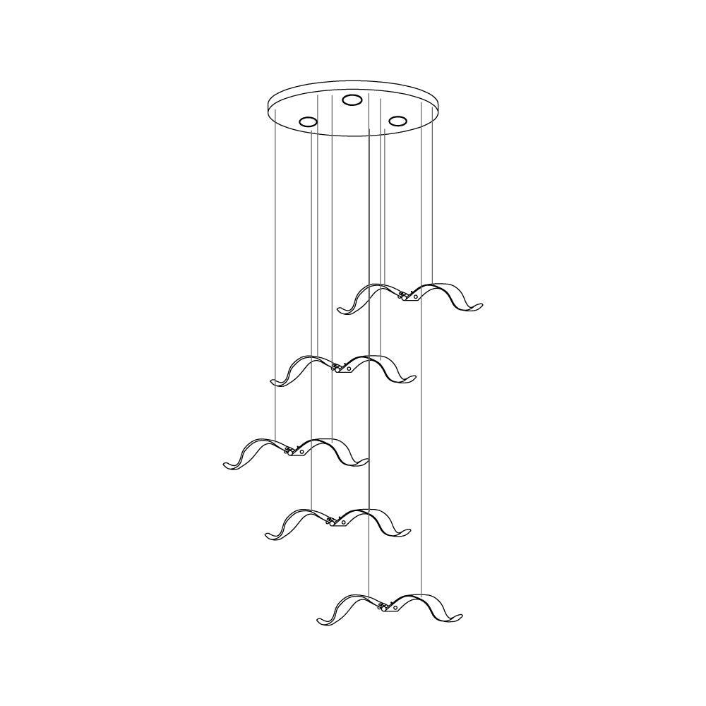 large-seagull-chandelier-anzaz-L 11.8″ / L 30cm-25