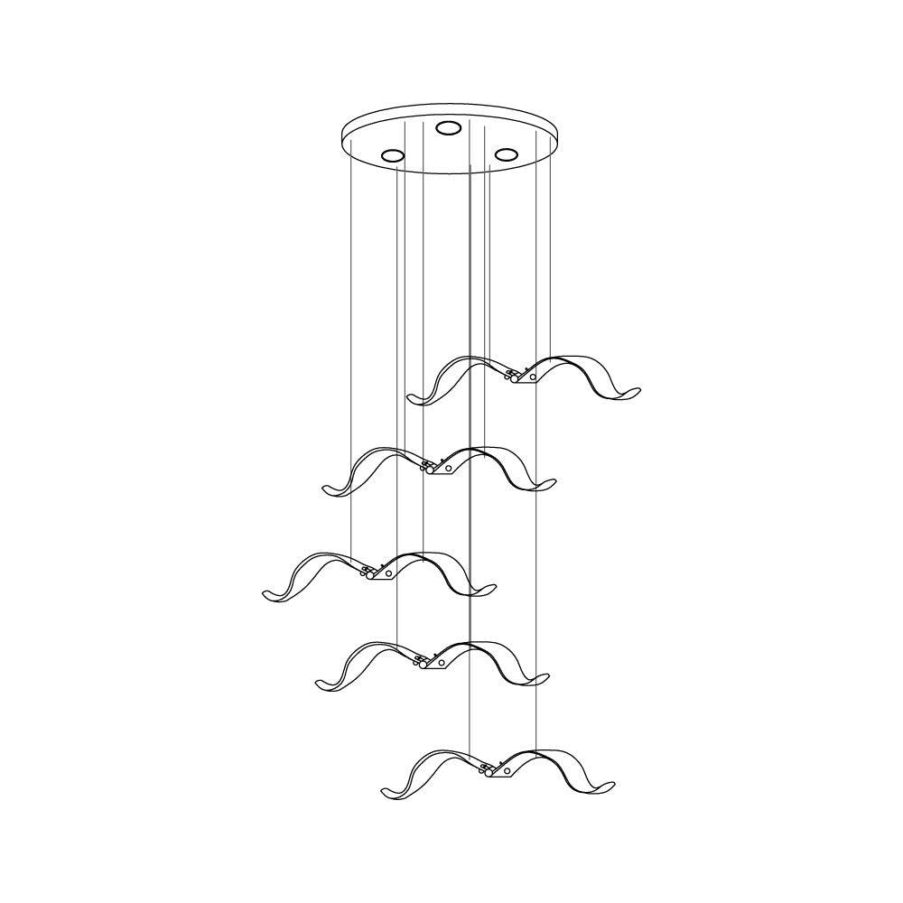 large-seagull-chandelier-anzaz-L 11.8″ / L 30cm-26