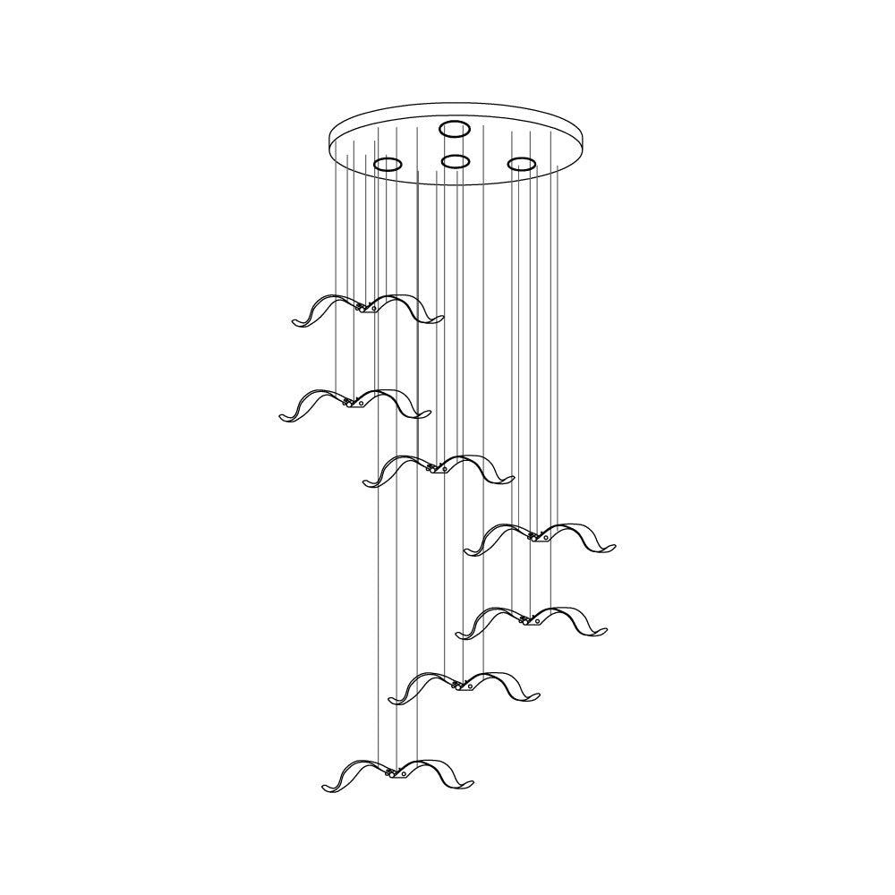 large-seagull-chandelier-anzaz-L 15″ / L 38cm-27