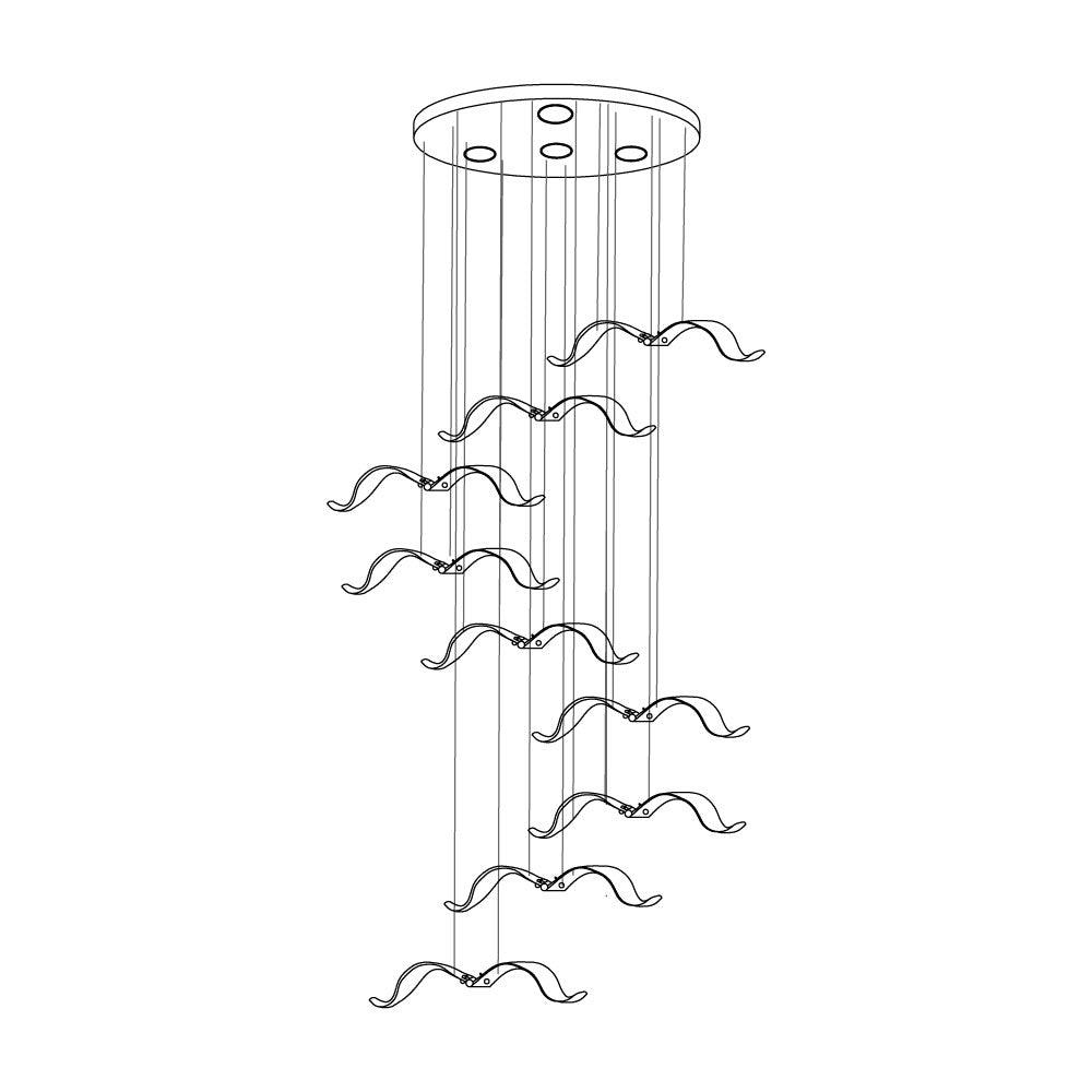 large-seagull-chandelier-anzaz-L 15″ / L 38cm-32