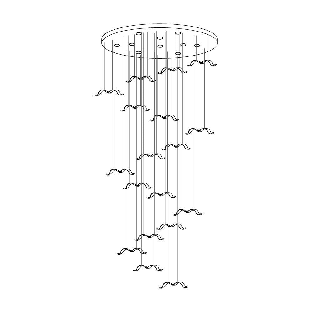 large-seagull-chandelier-anzaz-L 11.8″ / L 30cm-37