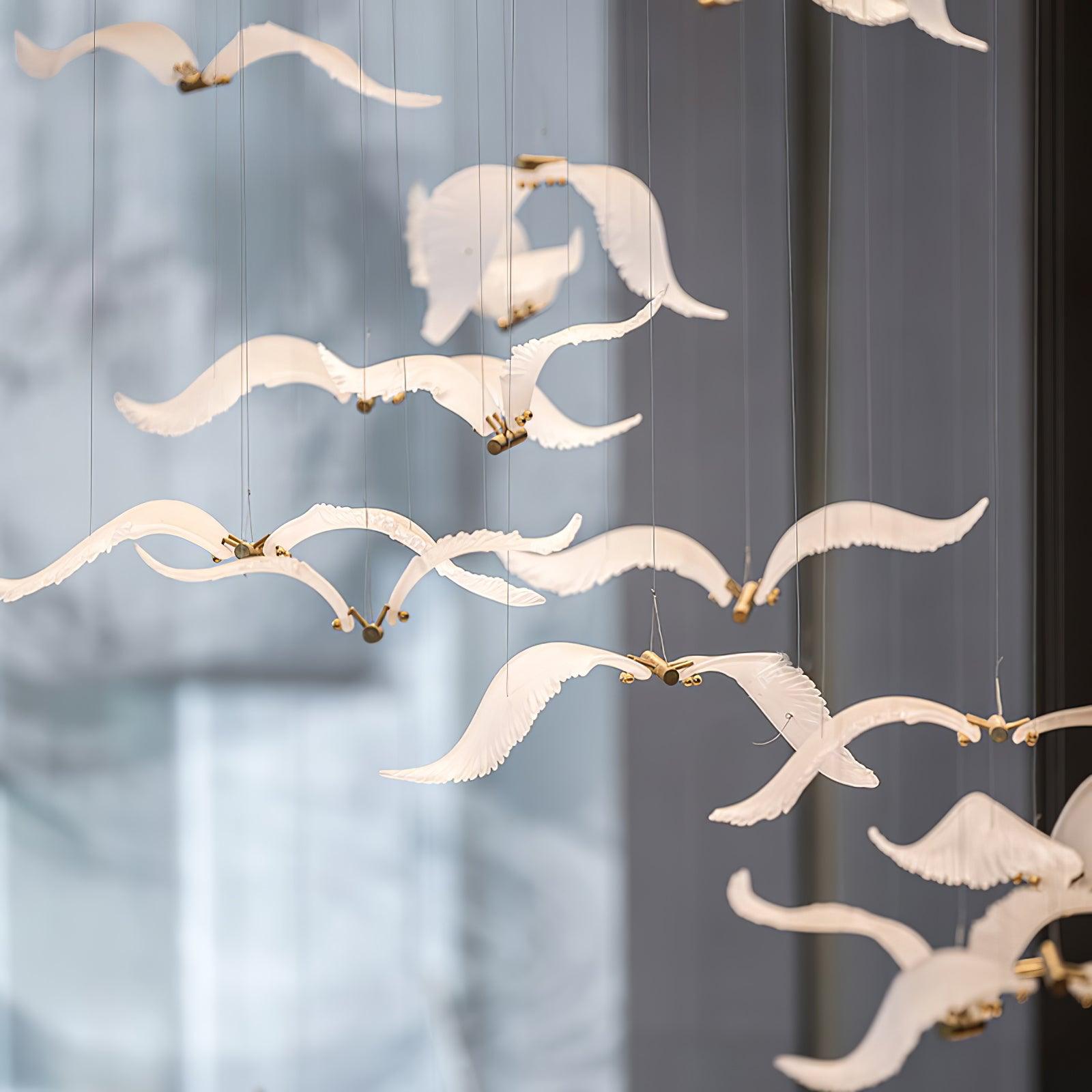 large-seagull-chandelier-anzaz-L 15″ / L 38cm-4