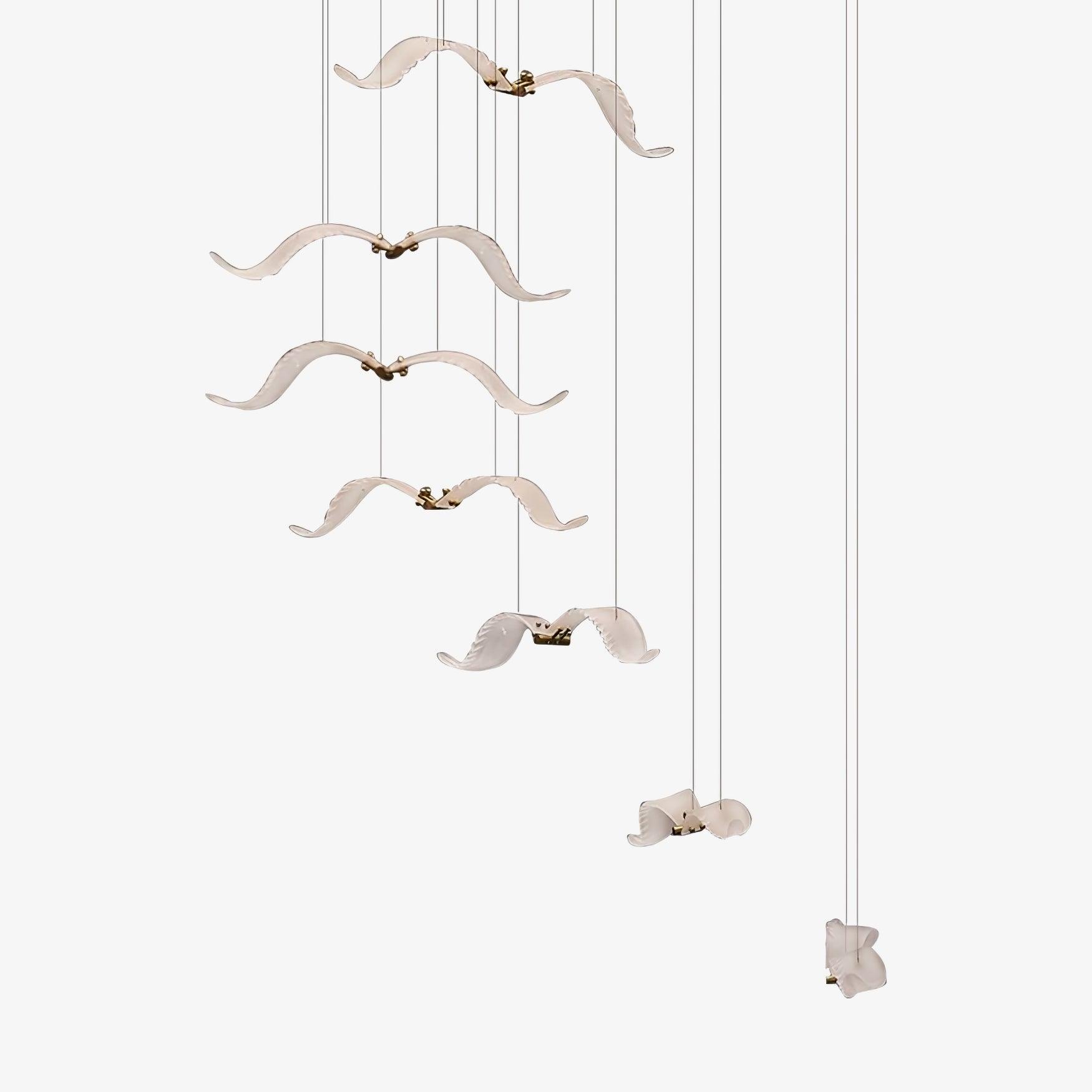 large-seagull-chandelier-anzaz-L 11.8″ / L 30cm-1