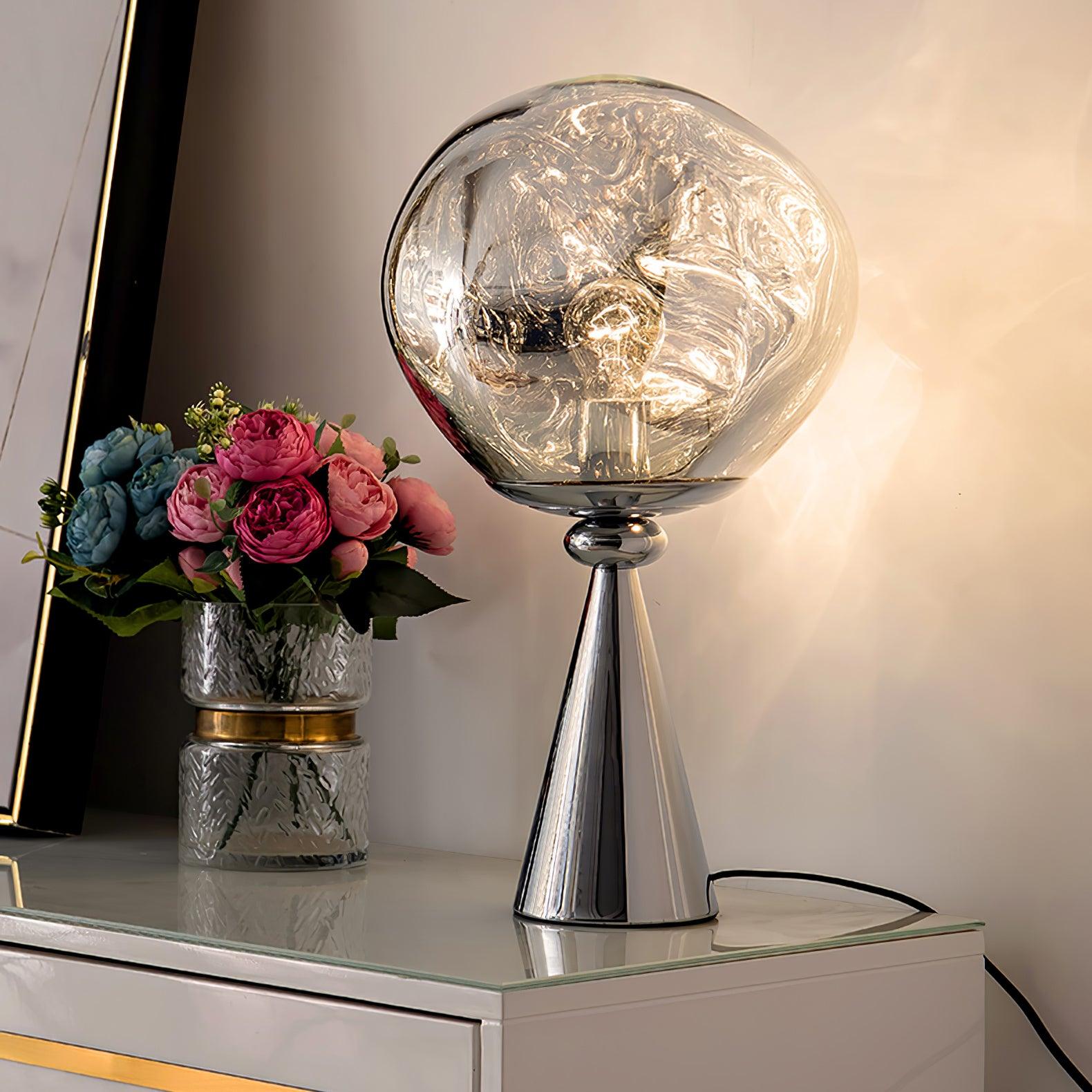 lava-cone-table-lamp-anzaz-Chrome & Silver-2